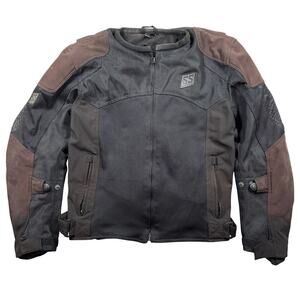 Speed & Strength Midnight Express Jacket Mens Large Mesh Vault Armor Motorcycle